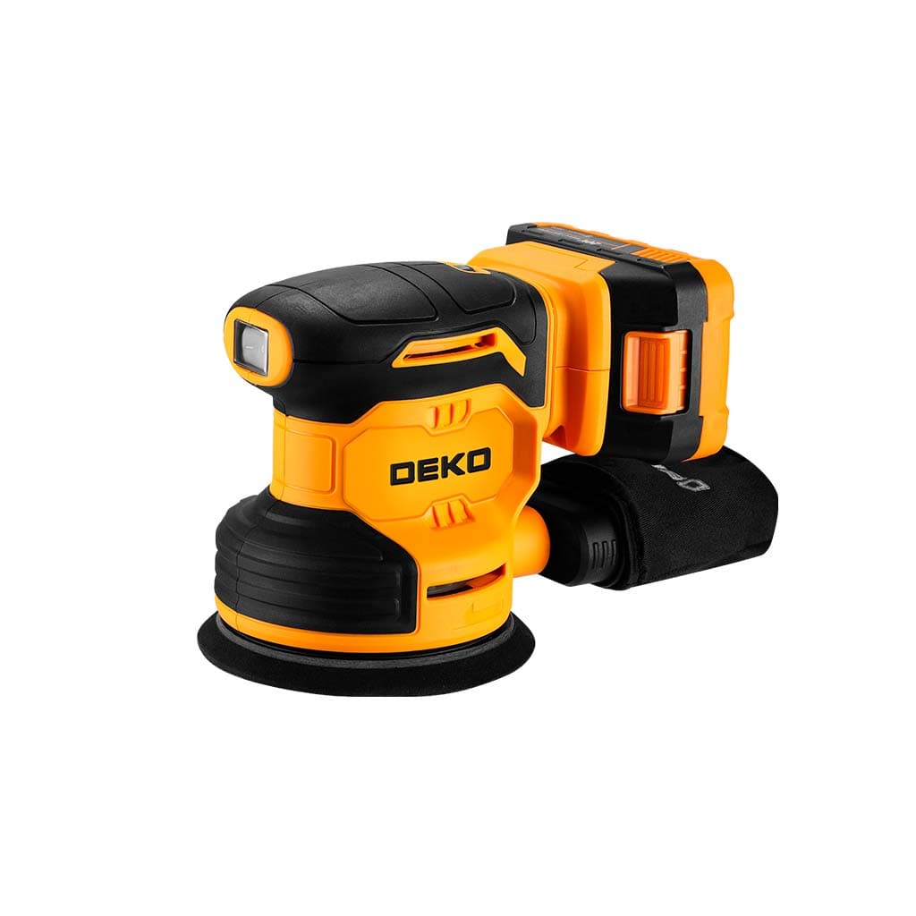 LIJADORA ROTO-ORBITAL 20V C/BAT. DEKO DKOS20Q1Y-S1